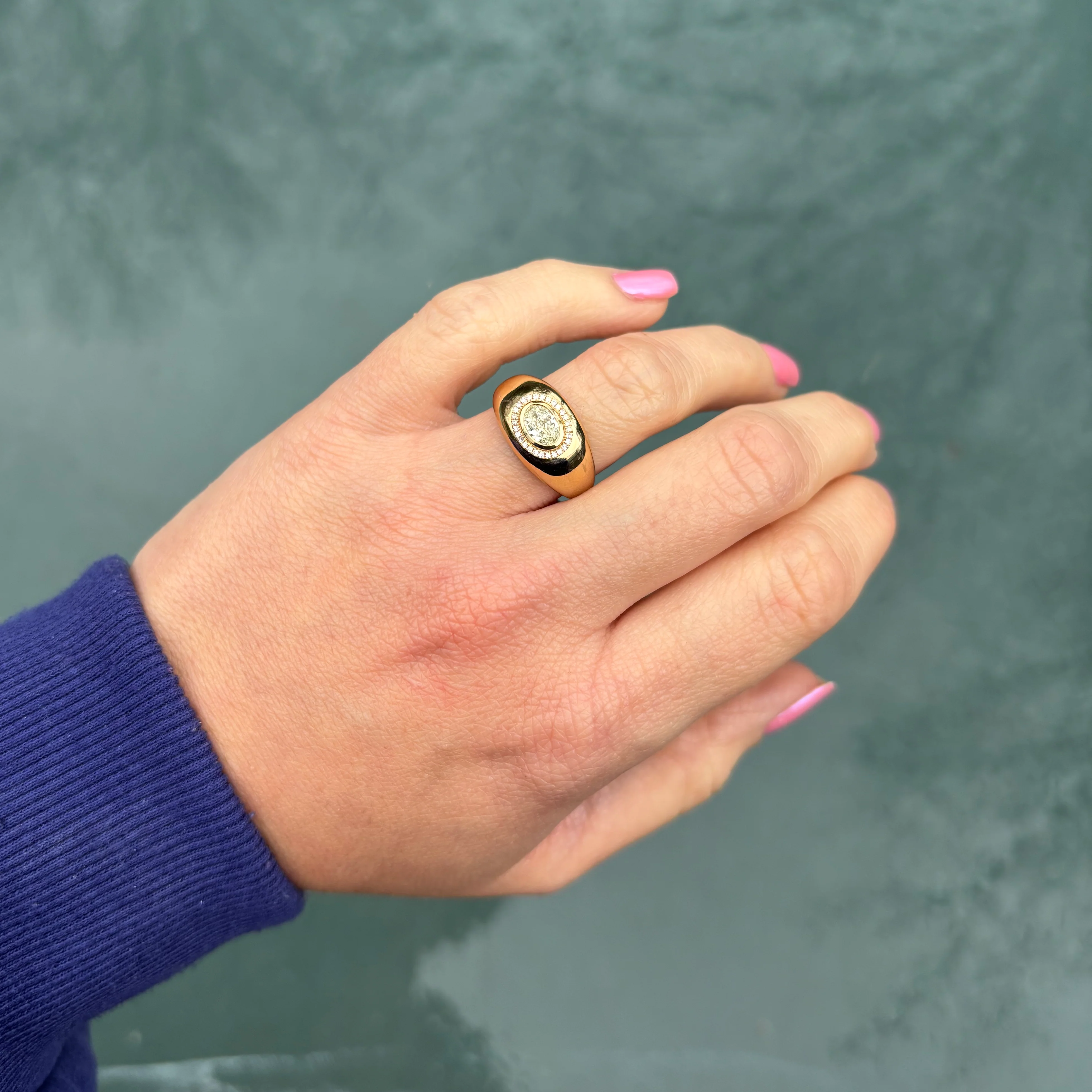 14K GOLD DIAMOND WILLA RING - Image 4