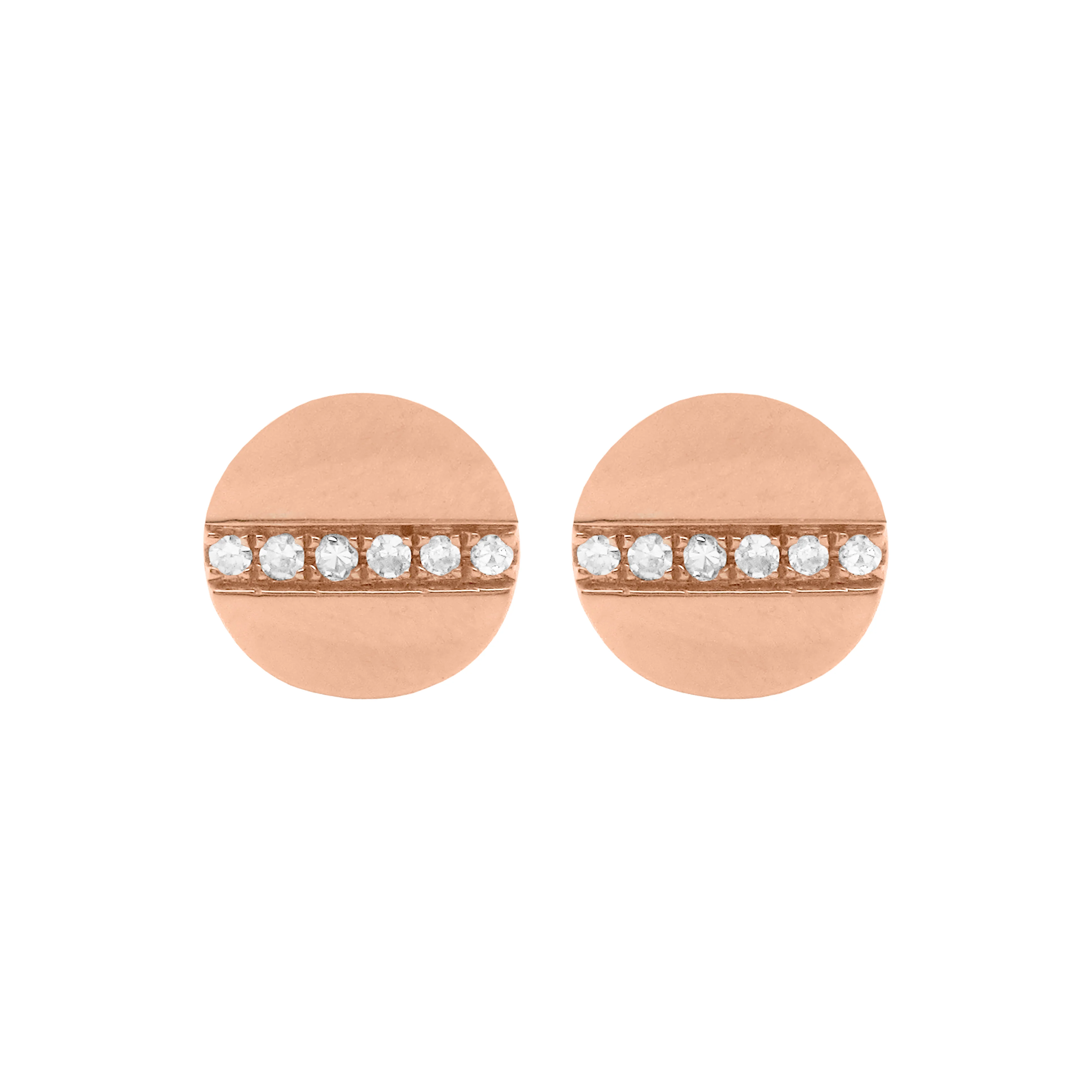 14K GOLD DIAMOND YOLANDA STUDS - Image 4