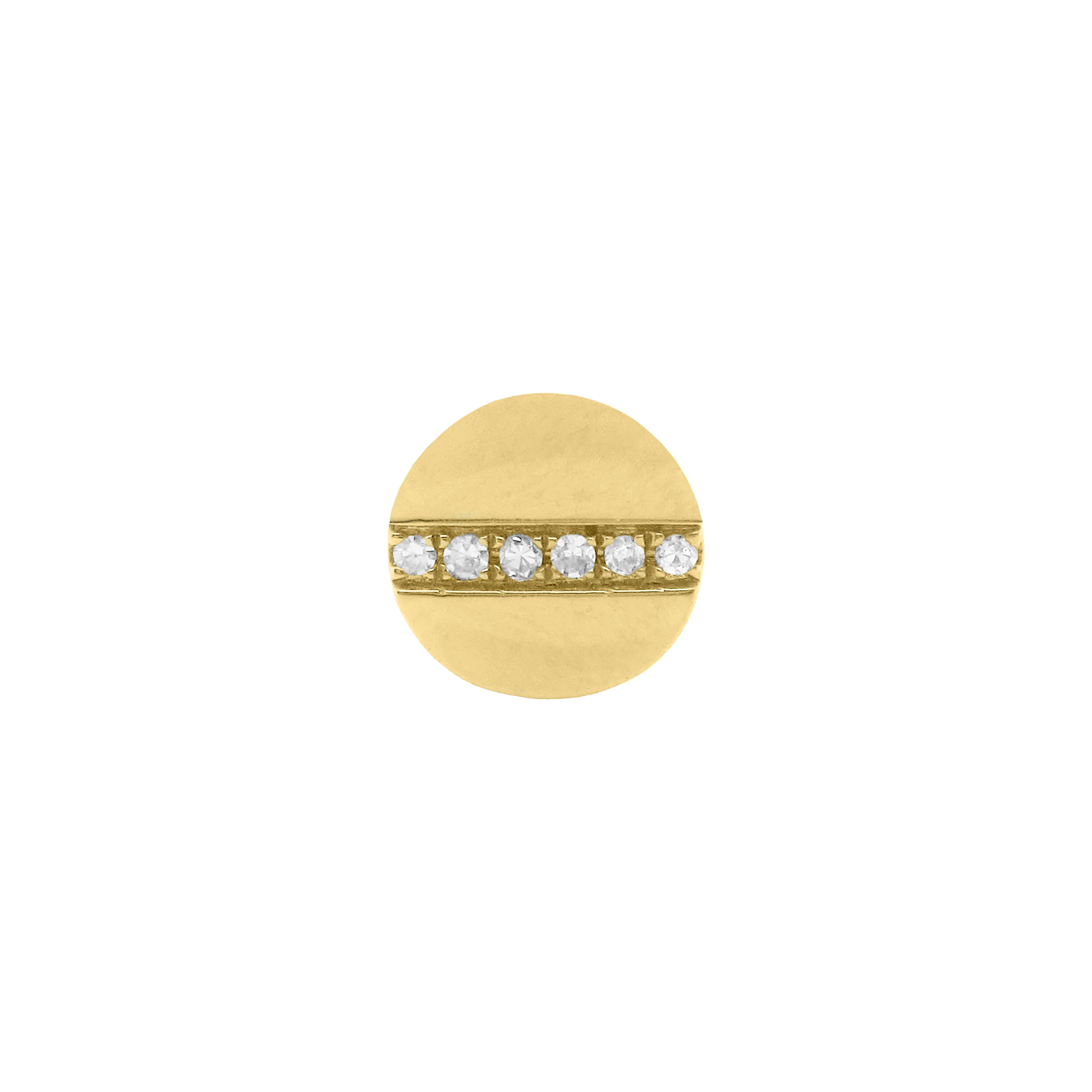14K GOLD DIAMOND YOLANDA STUDS - Image 5