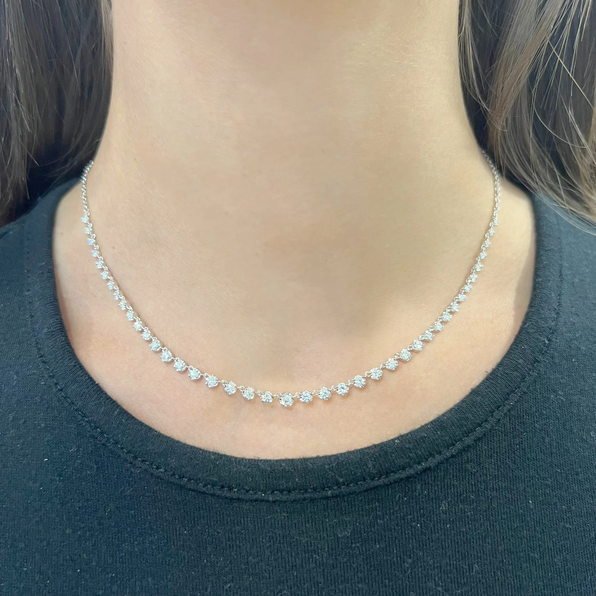 14K GOLD DIAMOND ZARA NECKLACE - Image 3