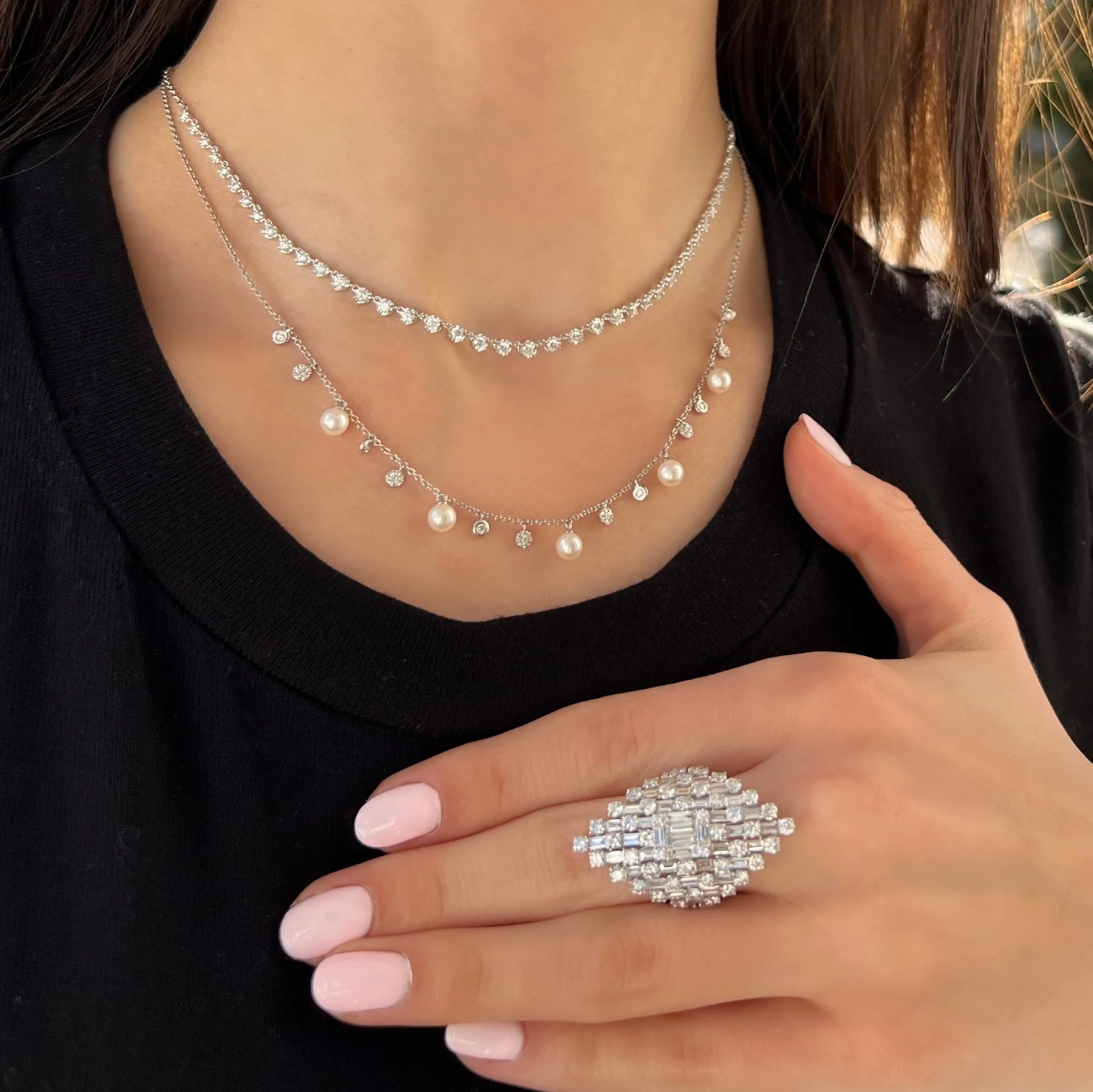 14K GOLD DIAMOND ZARA NECKLACE - Image 4