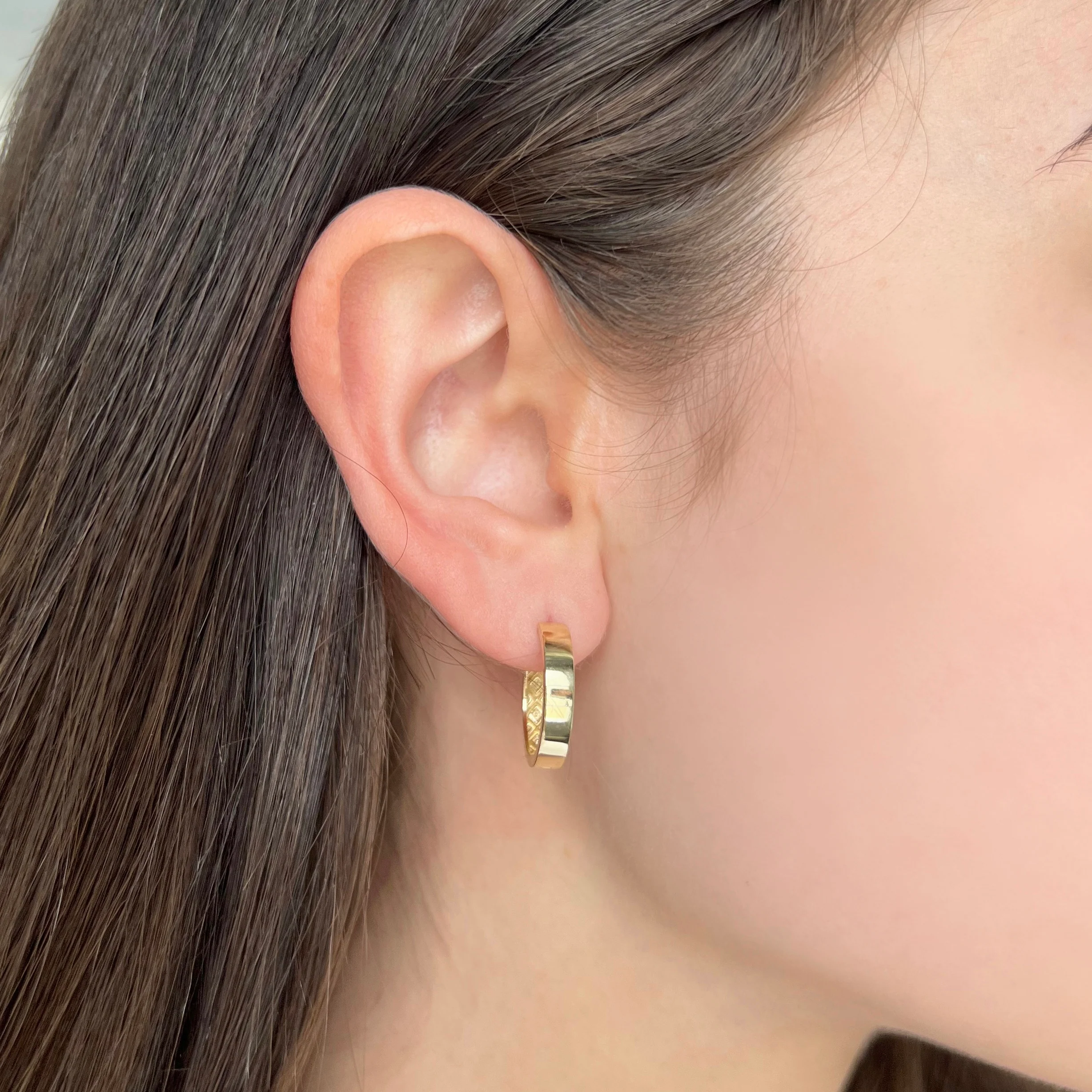 14K GOLD HARPER HOOPS - Image 2