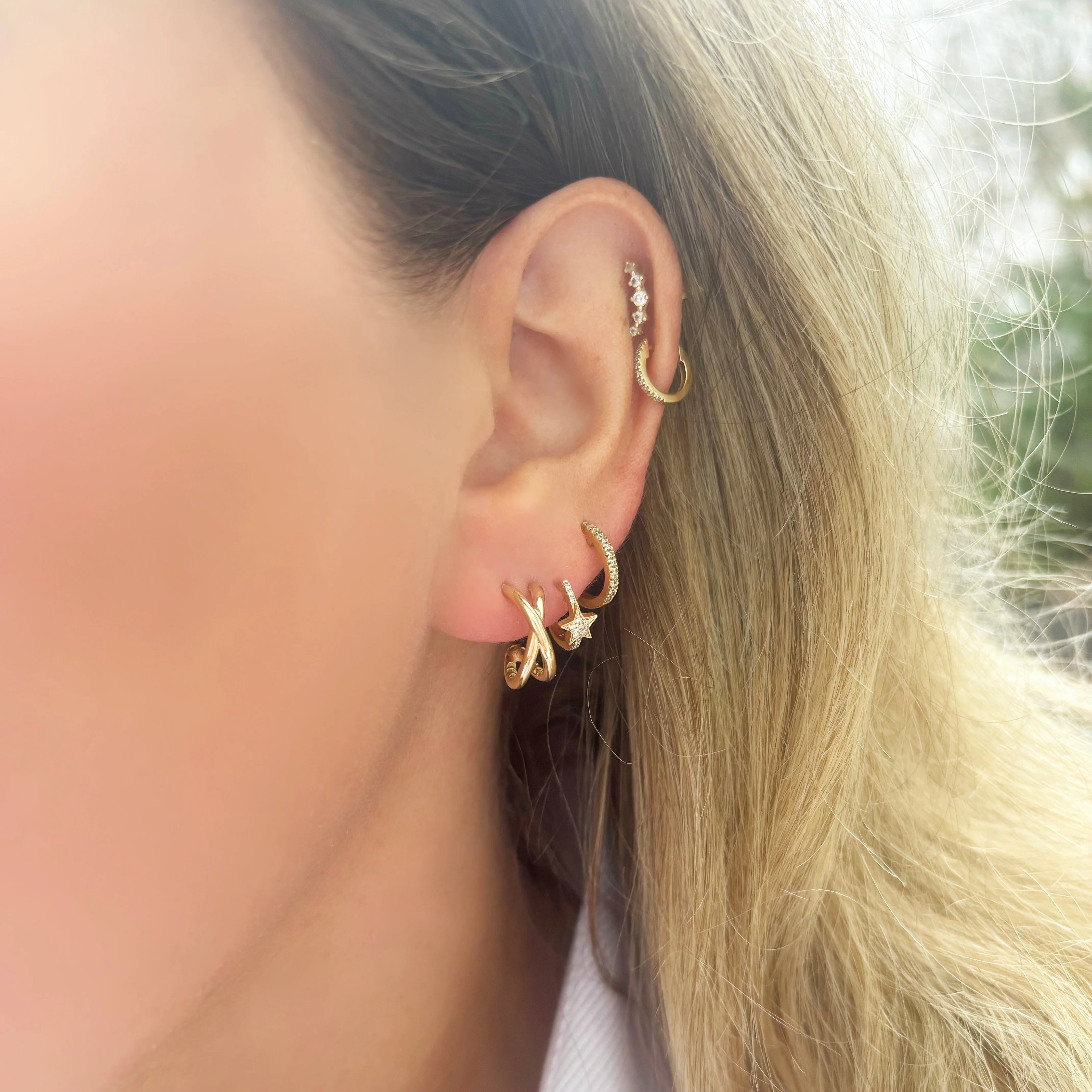 14K GOLD LEAH HUGGIES - Image 2