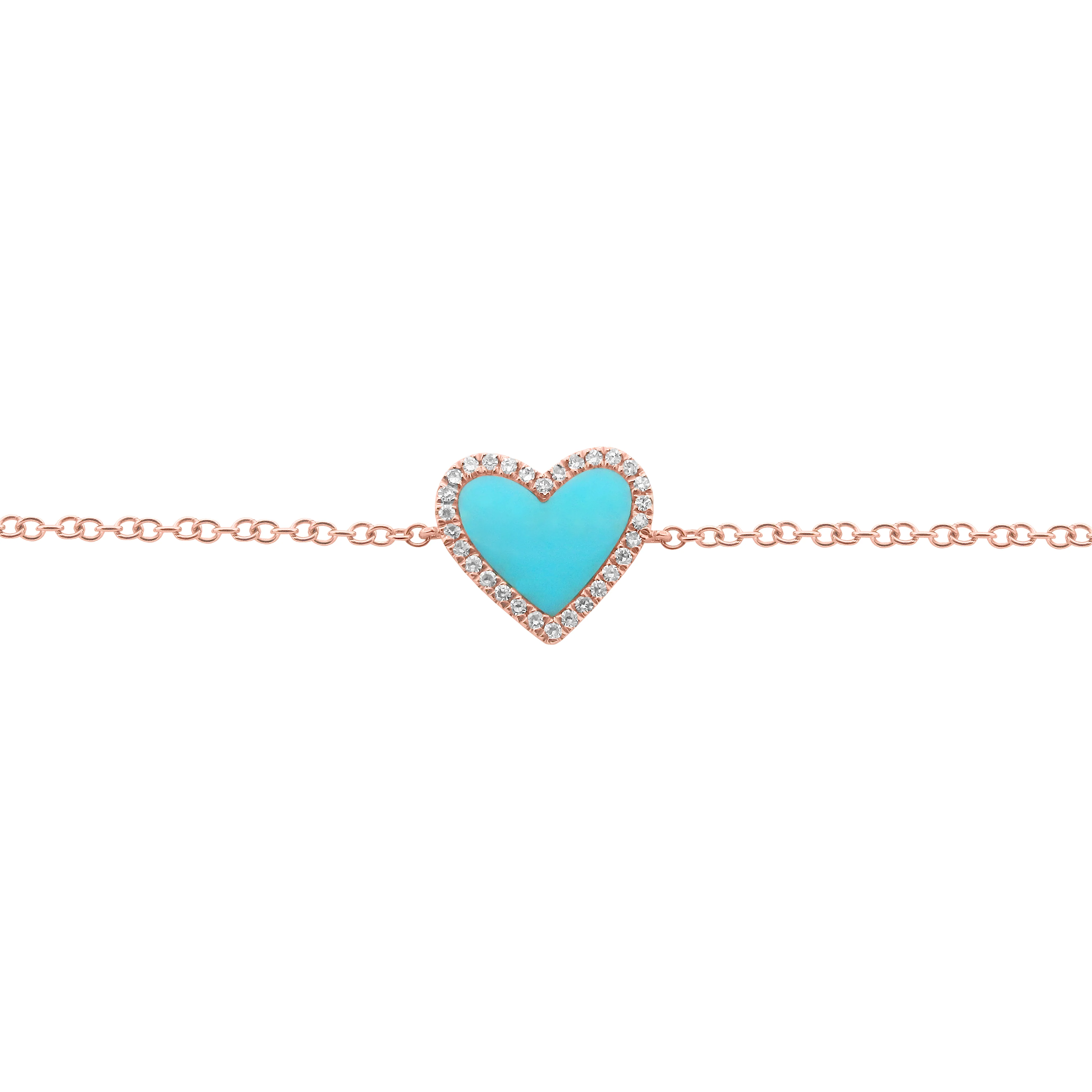 14K GOLD DIAMOND TURQUOISE HAILEY BRACELET - Image 3