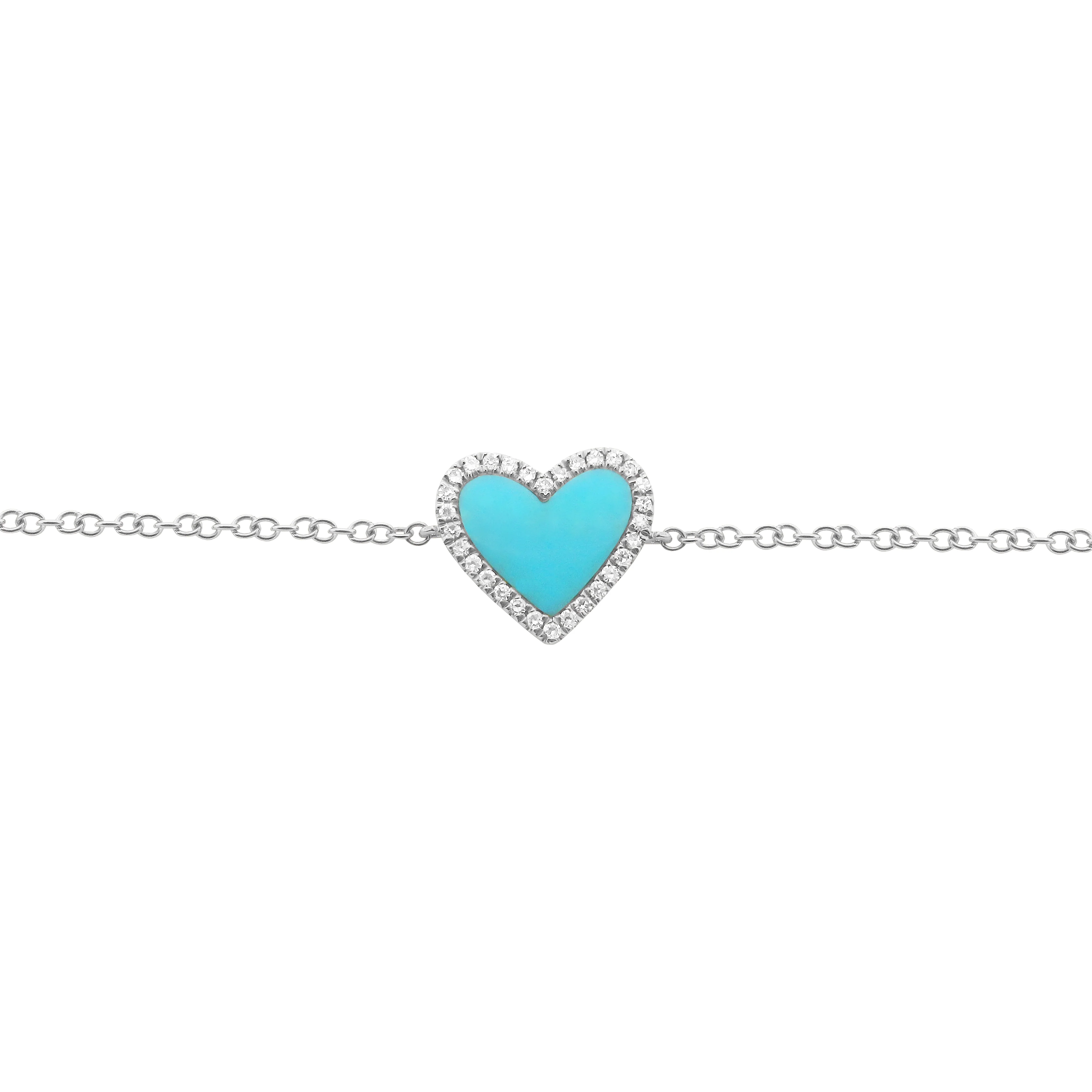 14K GOLD DIAMOND TURQUOISE HAILEY BRACELET - Image 4