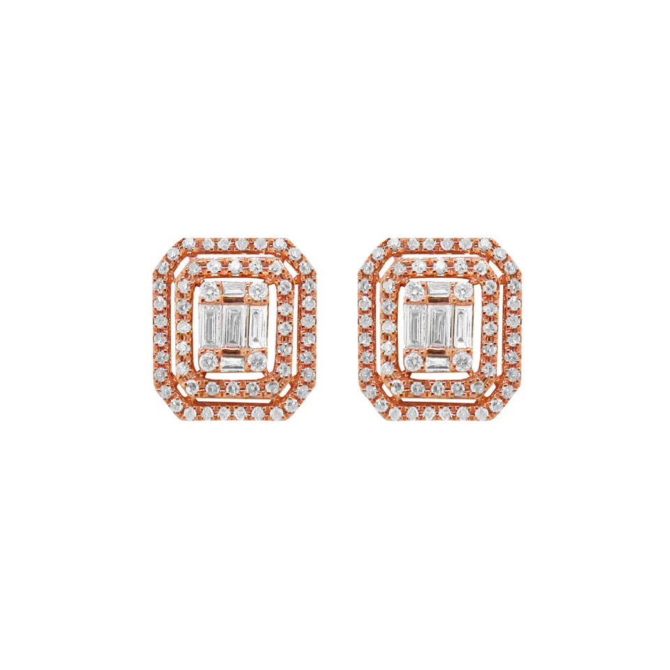 14K GOLD DIAMOND GRACIE STUDS - Image 3