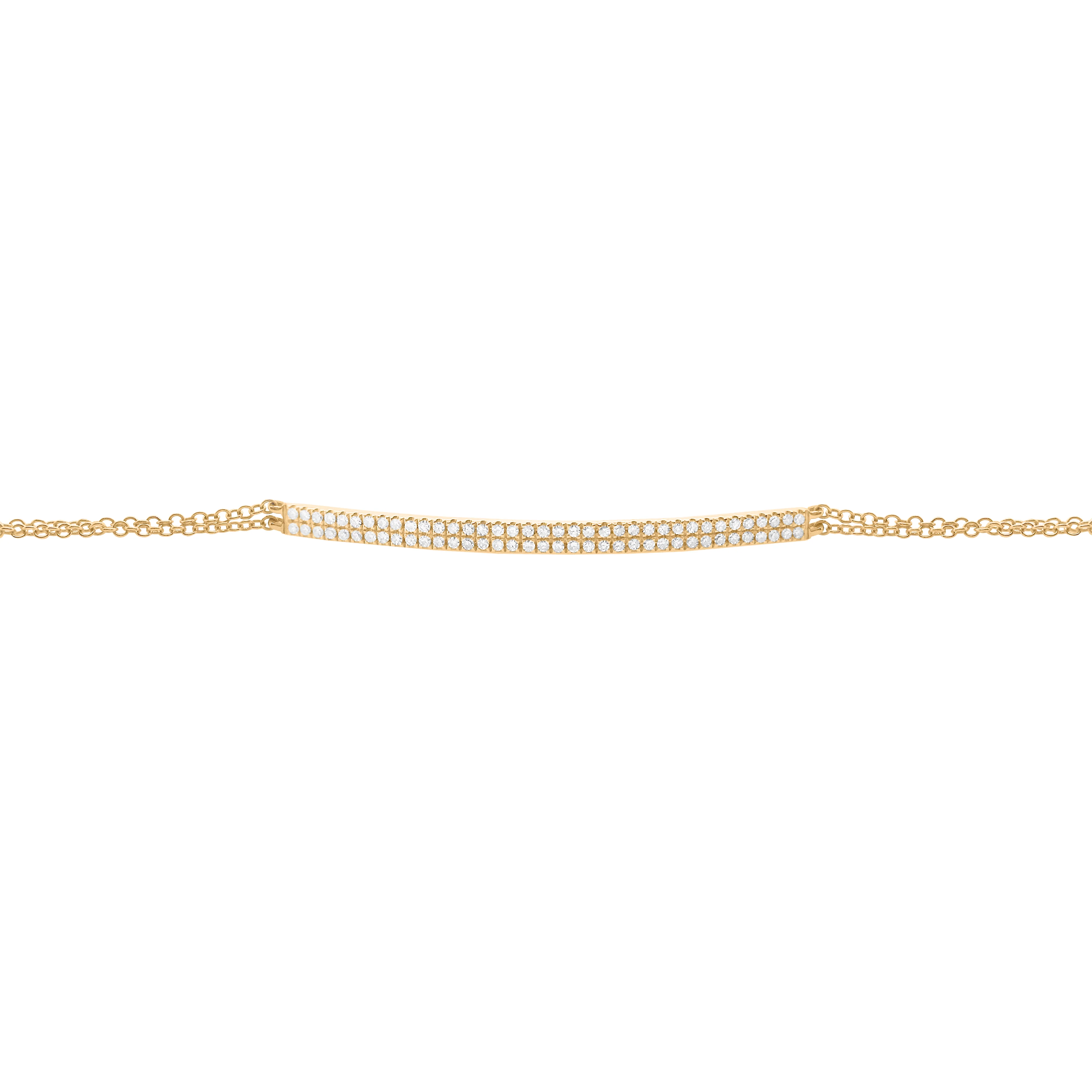14K GOLD DIAMOND LACEY BRACELET - Image 4