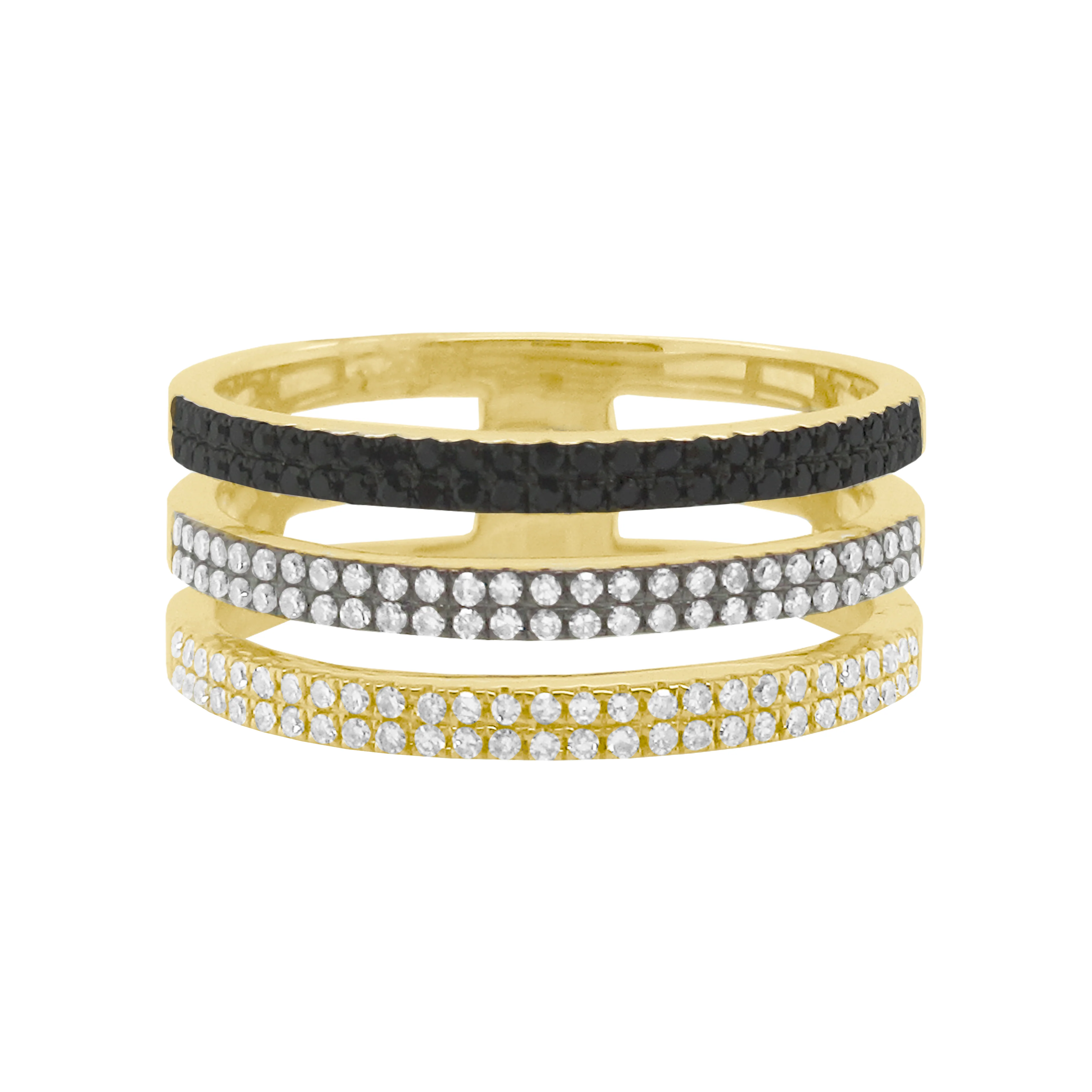 14K GOLD DIAMOND AUBREY RING