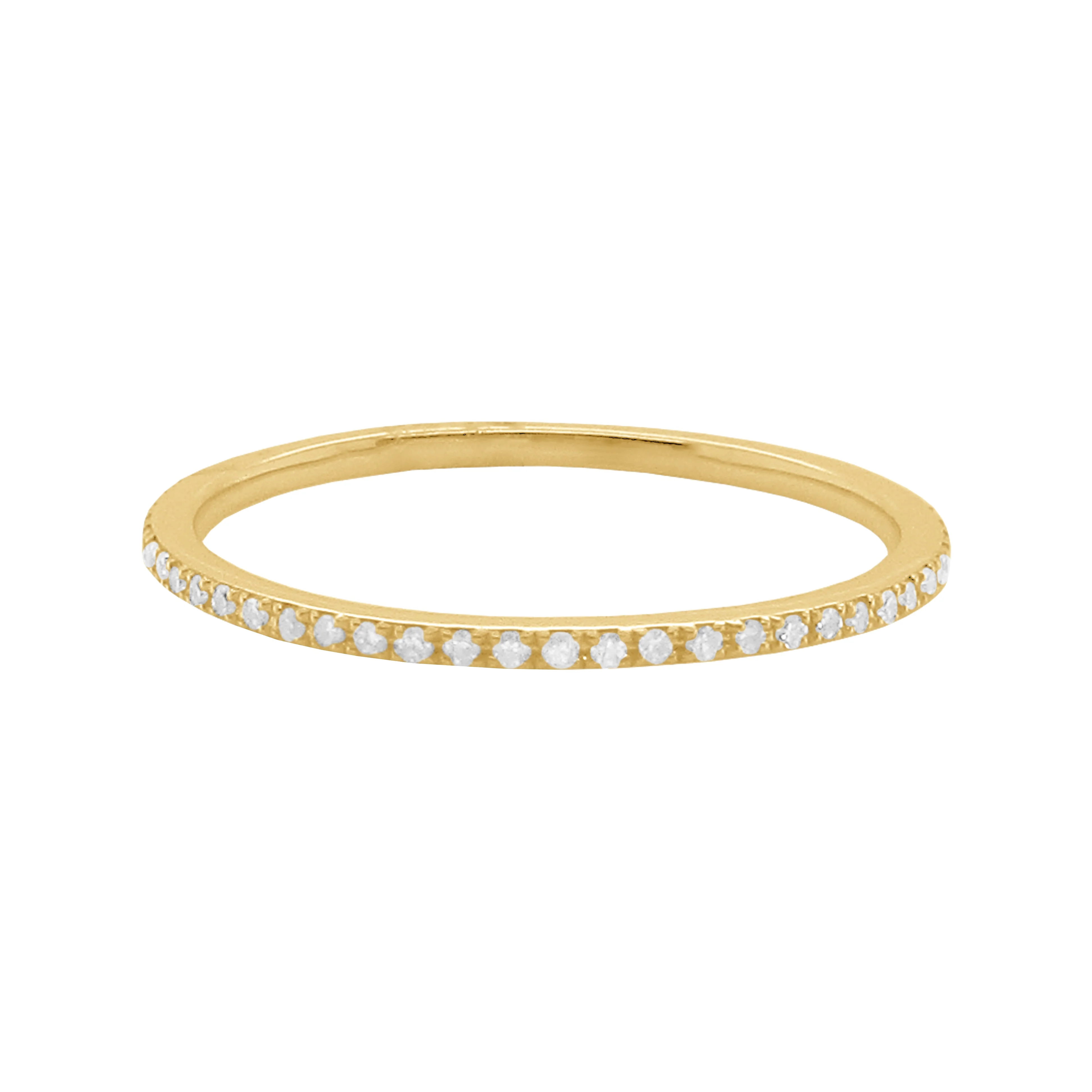 14K YELLOW GOLD DIAMOND DEBBIE SKINNY BAND