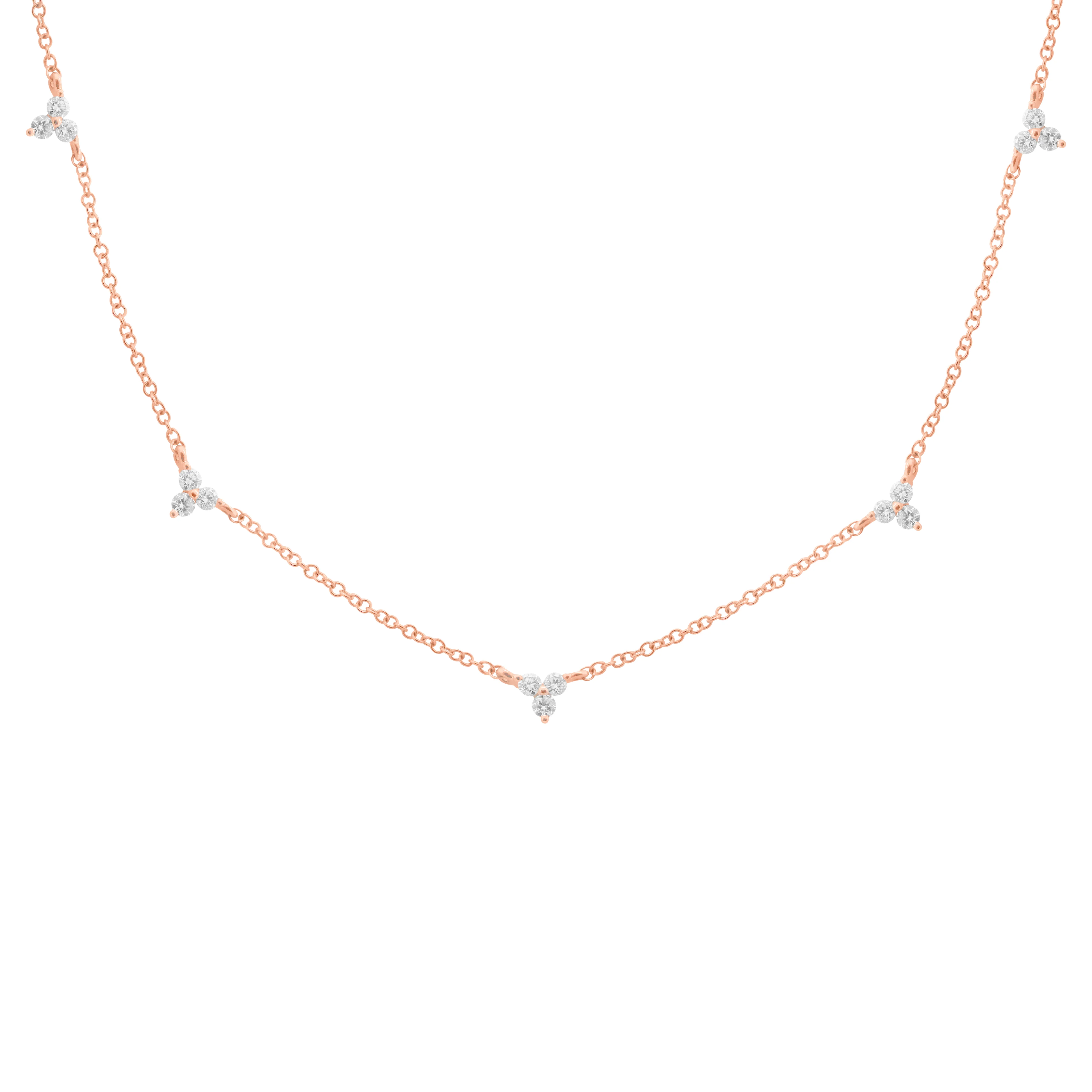 14K GOLD DIAMOND HEATHER NECKLACE - Image 5