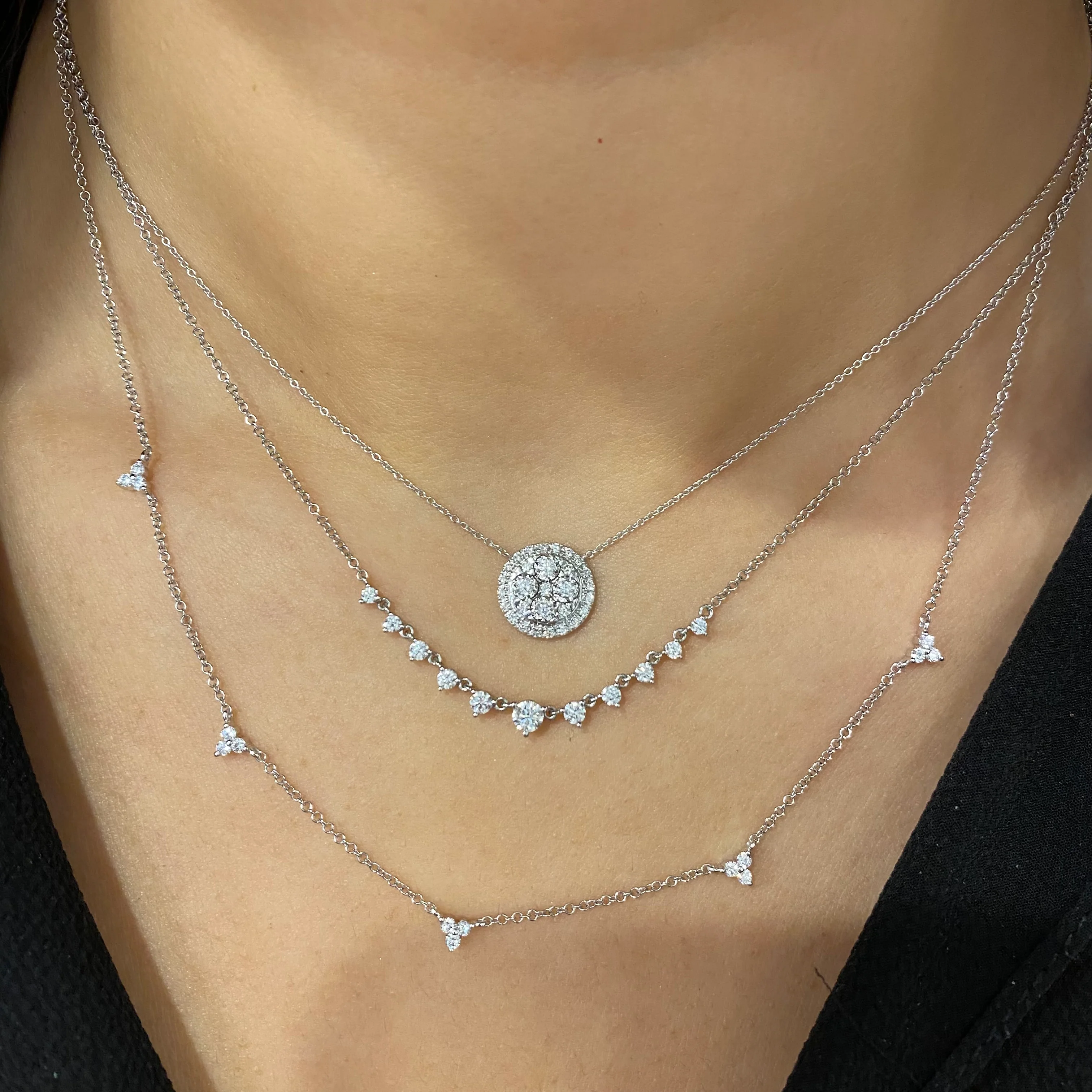 14K GOLD DIAMOND HEATHER NECKLACE - Image 6