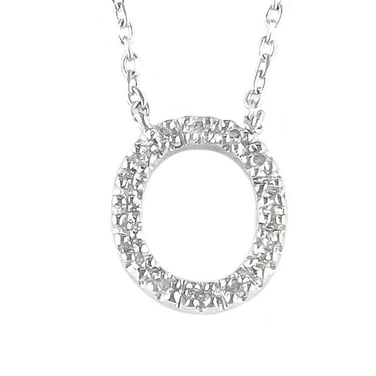 STERLING SILVER DIAMOND INITIAL NECKLACE - Image 12