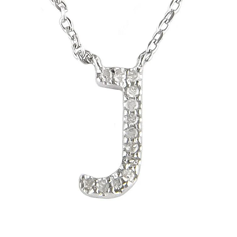 STERLING SILVER DIAMOND INITIAL NECKLACE - Image 18